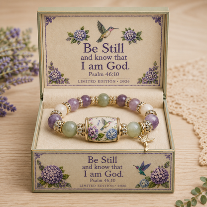 💜Hummingbird Garden Faith Crystal Bracelet 🌸 | 2026 Limited Edition Bracelet