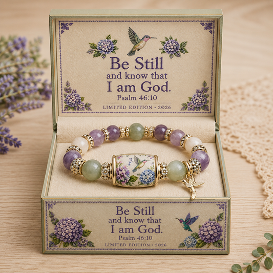 💜Hummingbird Garden Faith Crystal Bracelet 🌸 | 2026 Limited Edition Bracelet