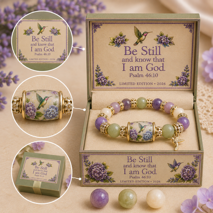 💜Hummingbird Garden Faith Crystal Bracelet 🌸 | 2026 Limited Edition Bracelet