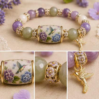 💜Hummingbird Garden Faith Crystal Bracelet 🌸 | 2026 Limited Edition Bracelet
