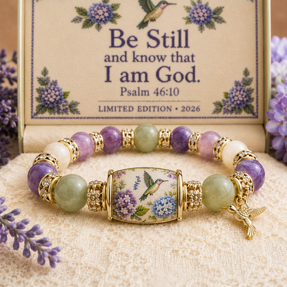 💜Hummingbird Garden Faith Crystal Bracelet 🌸 | 2026 Limited Edition Bracelet