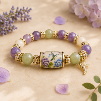 💜Hummingbird Garden Faith Crystal Bracelet 🌸 | 2026 Limited Edition Bracelet