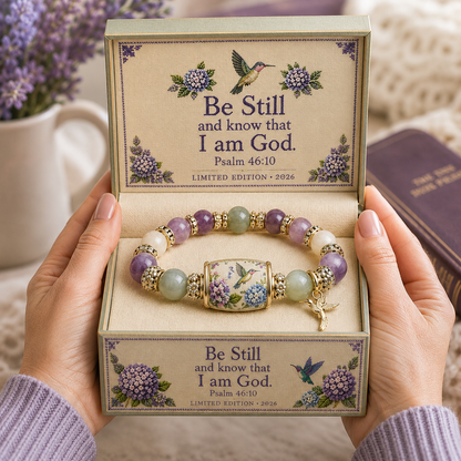💜Hummingbird Garden Faith Crystal Bracelet 🌸 | 2026 Limited Edition Bracelet