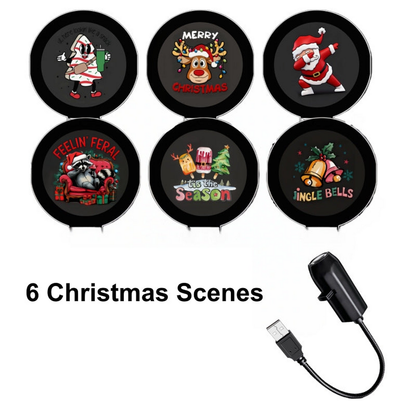 ✨🎄 HD Holiday Projector – Plug-and-Play Multi-Scene Light for Christmas, Halloween & Faith-Themed Decor