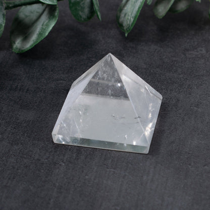 Natural Crystal Clear Quartz Pyramid
