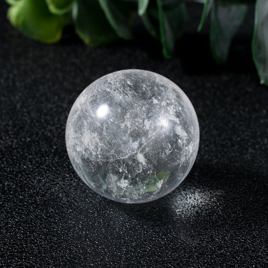 Polished Clear Quartz Crystal Ball