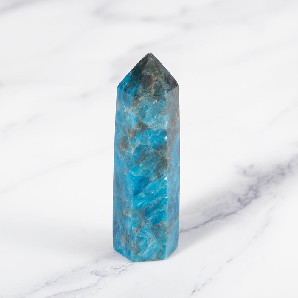 Blue Apatite Crystal Point