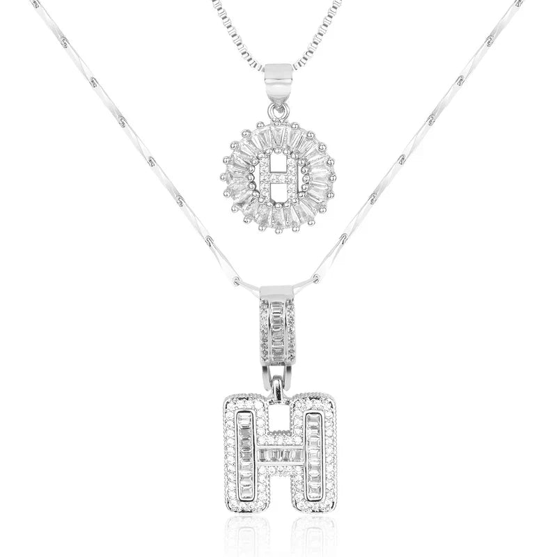 【LAST DAY 48% OFF】2 Pack - Initial Letter Pendant Necklaces