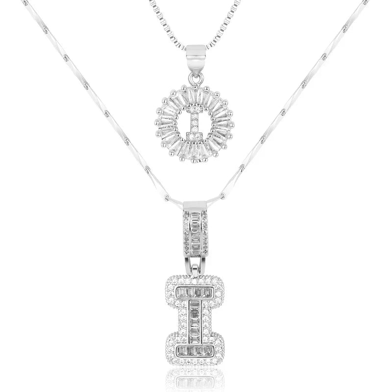 【LAST DAY 48% OFF】2 Pack - Initial Letter Pendant Necklaces