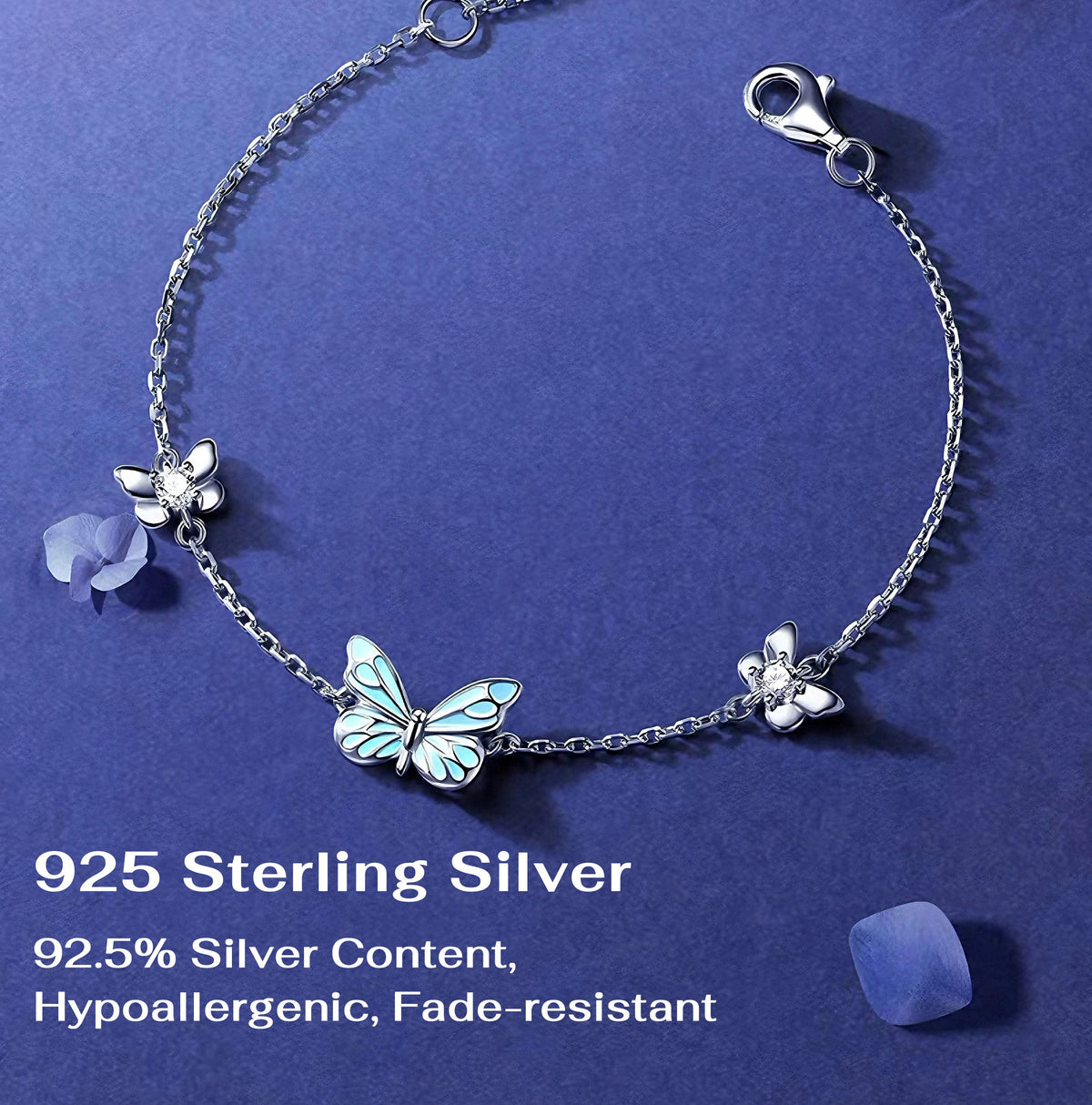 Atropos Luminous Dream Blue Butterfly Bracelet