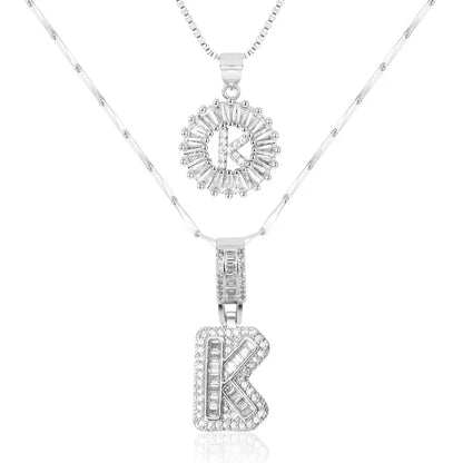 【LAST DAY 48% OFF】2 Pack - Initial Letter Pendant Necklaces