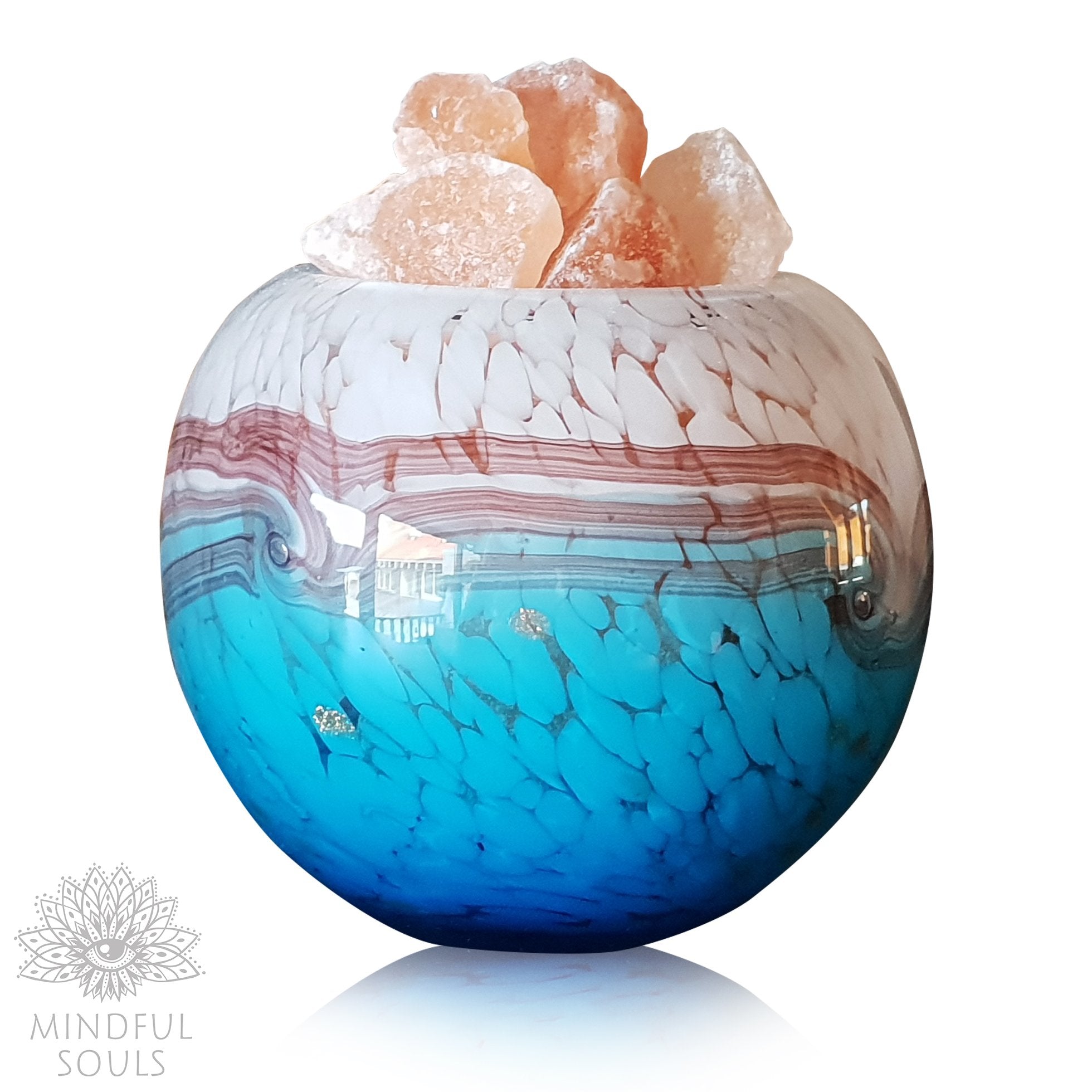 Blown Glass Himalayan Salt Lamp
