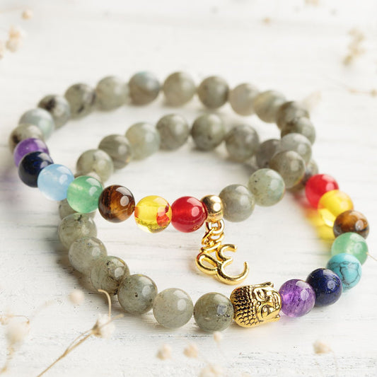 7 Chakra Labradorite Bracelet