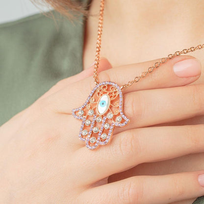 Hamsa Eye Necklace