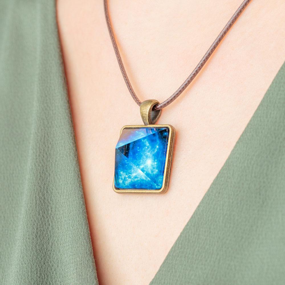 Glowing Pyramid Crystal Talisman - Manifest More with Focused Energy