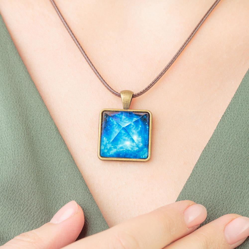 Glowing Pyramid Crystal Talisman - Manifest More with Focused Energy