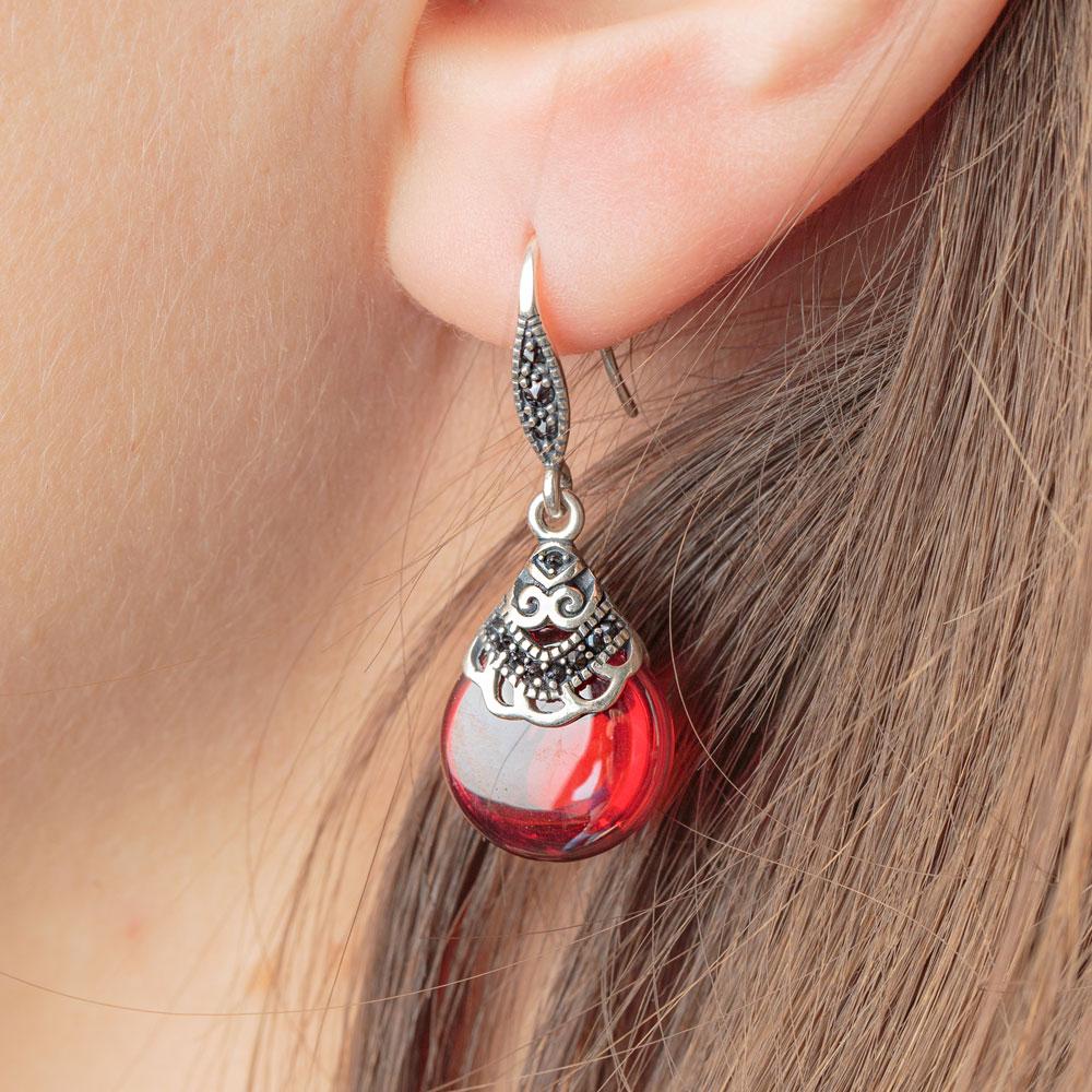 Garnet Earrings of Tenderness