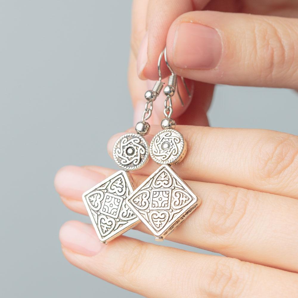Oriental Dangle Earrings
