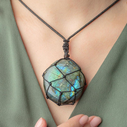 3x Dragons Heart Labradorite Necklace