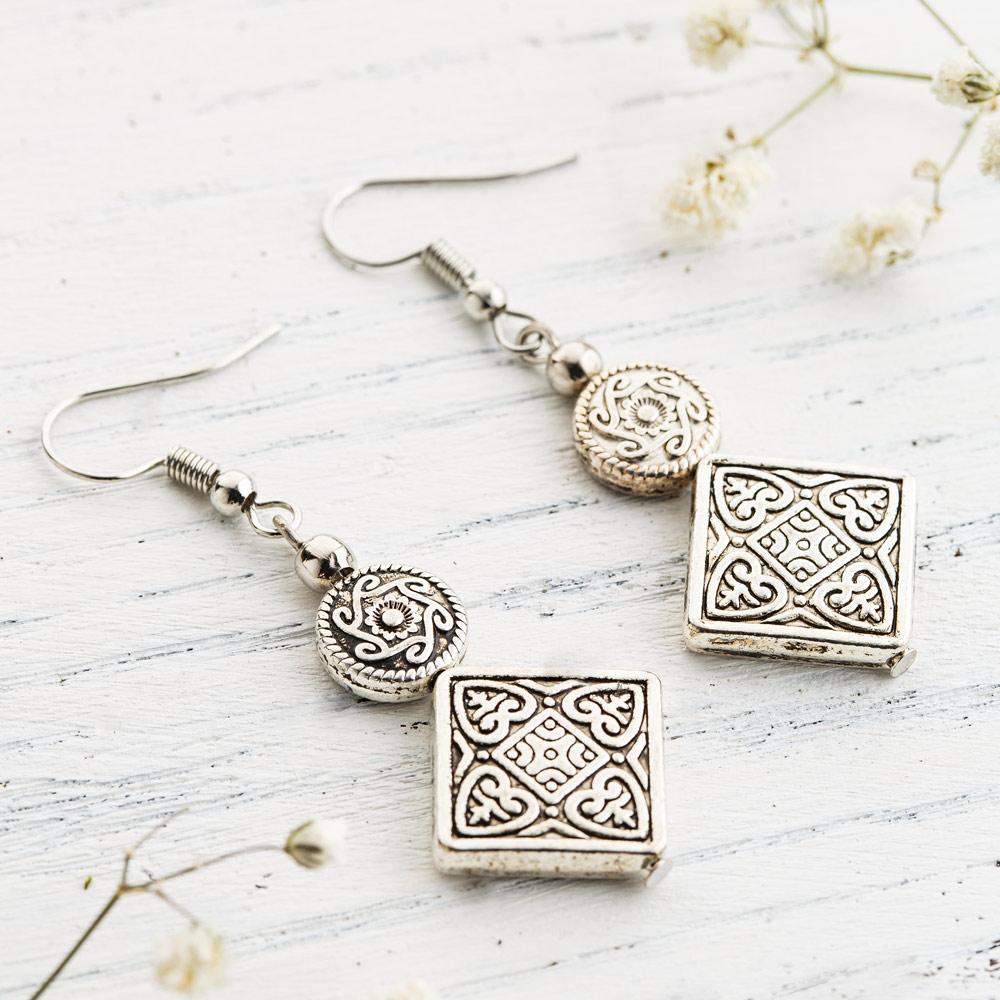 Oriental Dangle Earrings