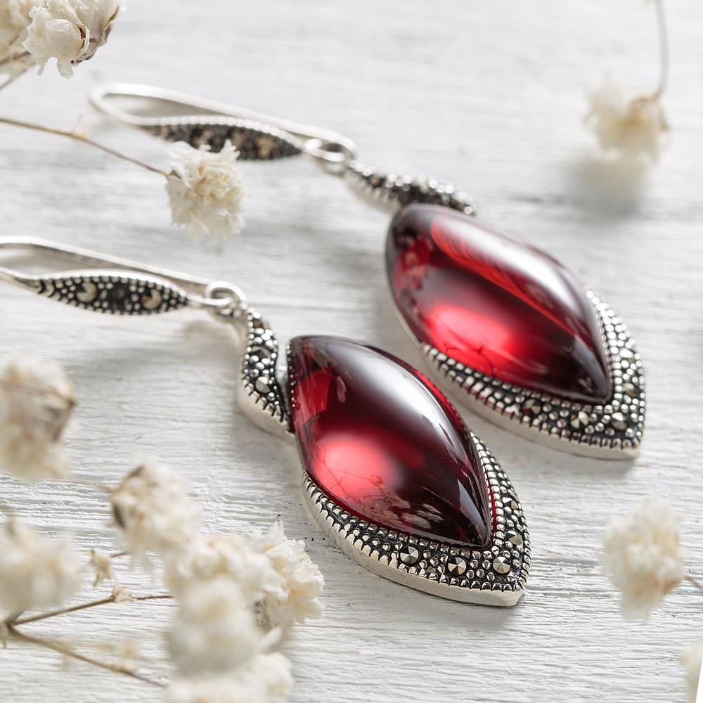 Silver Feminine Charm Earrings