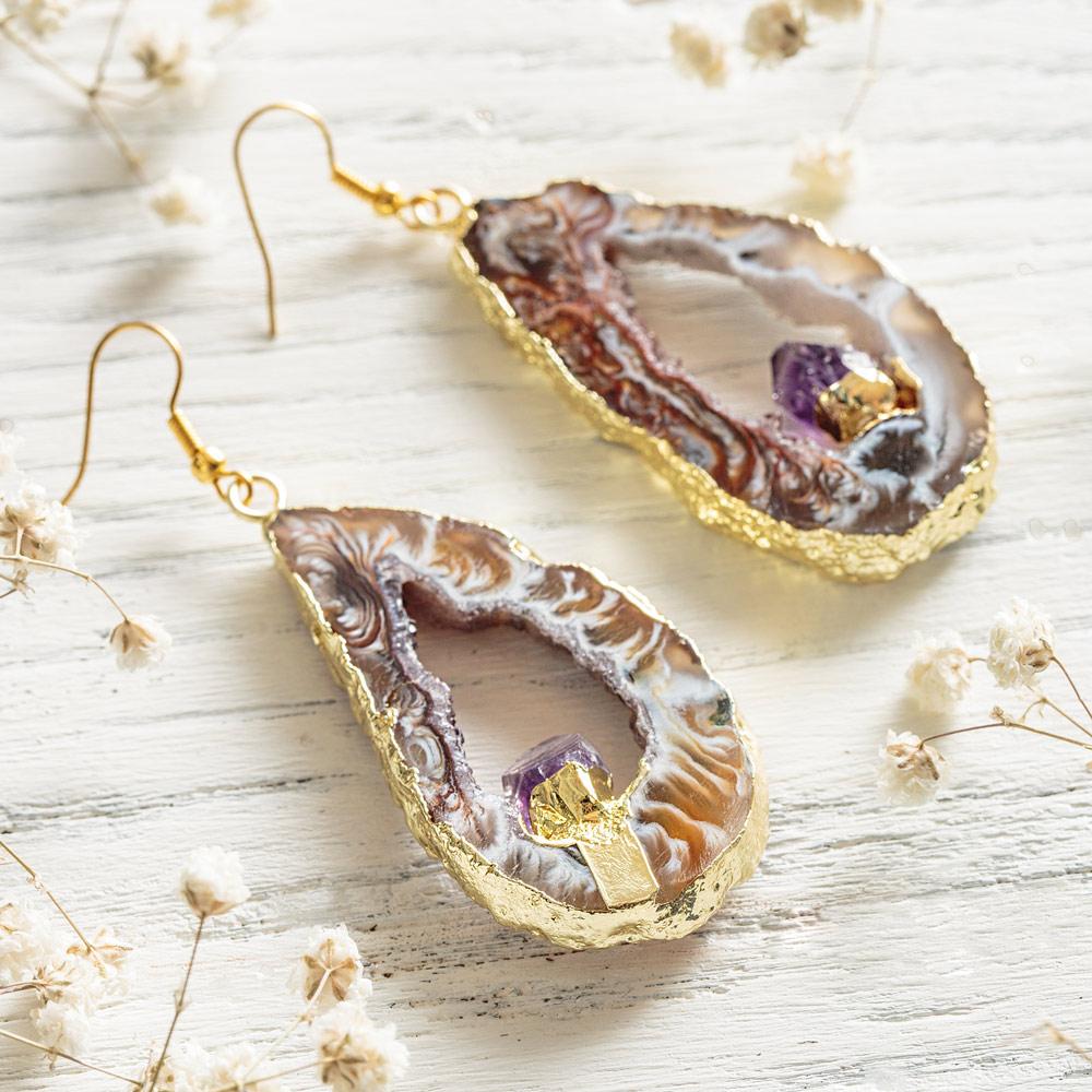 Amethyst Dangle Earrings