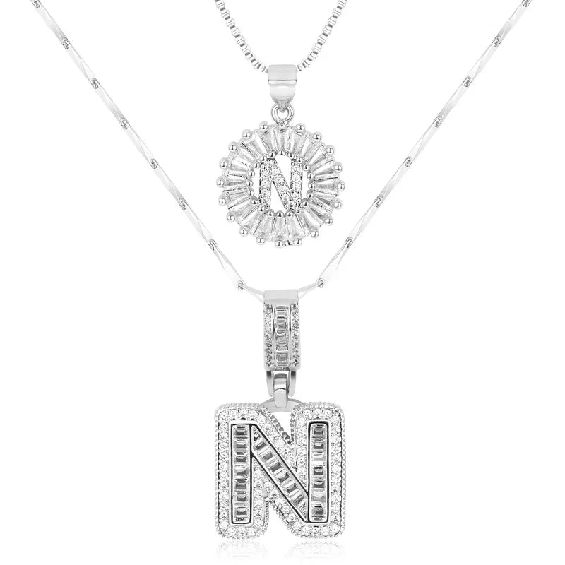 【LAST DAY 48% OFF】2 Pack - Initial Letter Pendant Necklaces