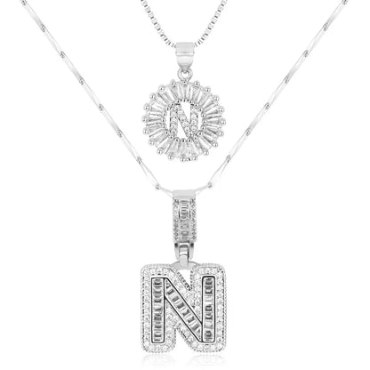 【LAST DAY 48% OFF】2 Pack - Initial Letter Pendant Necklaces