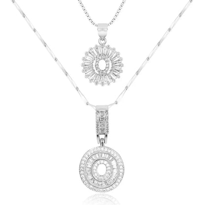 【LAST DAY 48% OFF】2 Pack - Initial Letter Pendant Necklaces