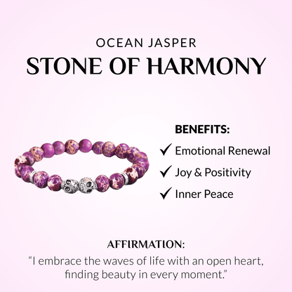 Ocean Jasper Skull Bracelets
