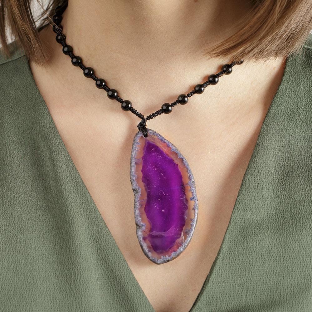 Agate Slice Necklace