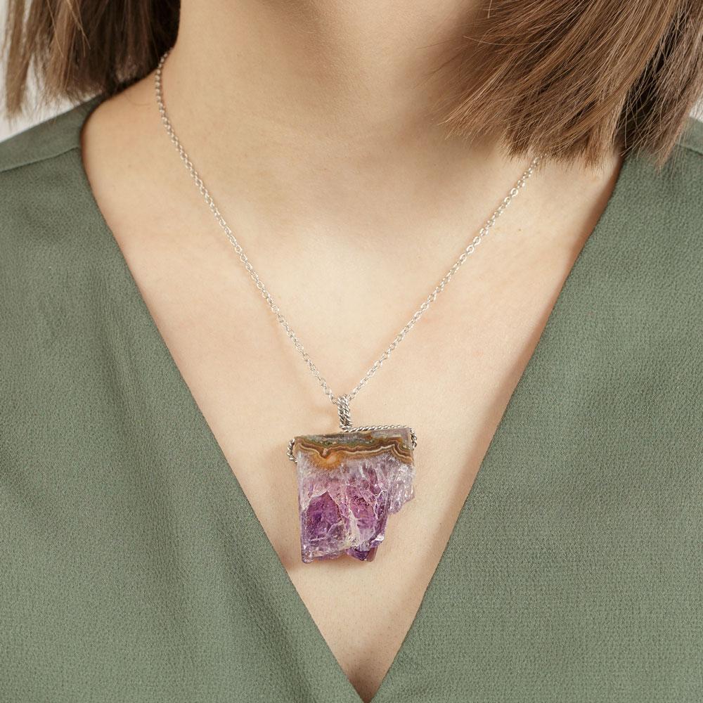 Amethyst Equilibrium Raw Necklace
