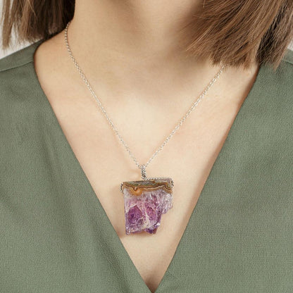 Amethyst Equilibrium Raw Necklace