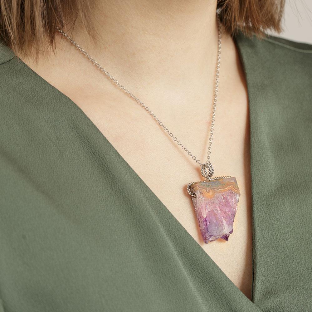 Amethyst Equilibrium Raw Necklace