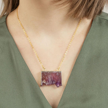 Amethyst Equilibrium Raw Necklace