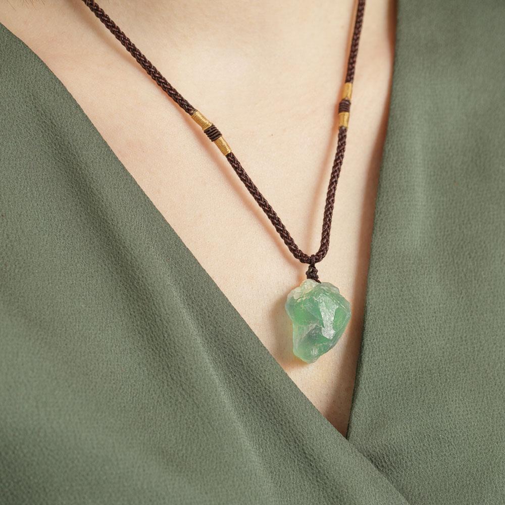 Summer Daze Raw Fluorite Necklace