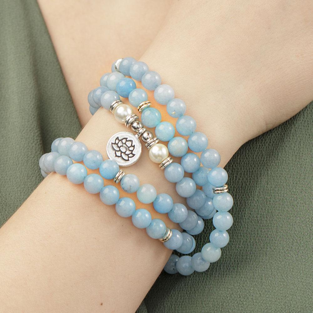 108 Amazonite Mala Beads