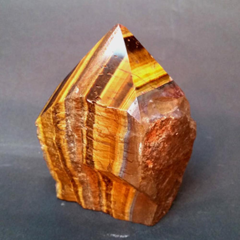 Tiger Eye Point with Natural Sides