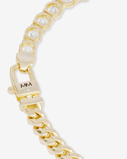 Love Diamonds Necklace 6.8mm - Gold|White Diamondettes