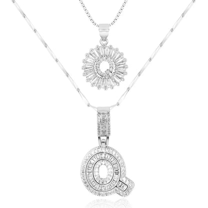 【LAST DAY 48% OFF】2 Pack - Initial Letter Pendant Necklaces