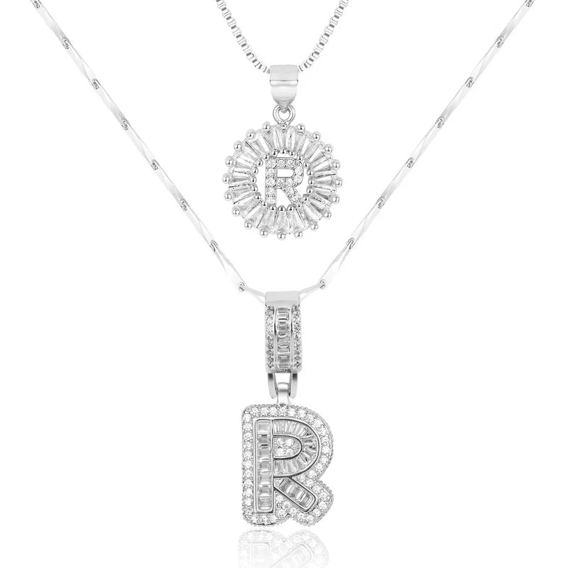 【LAST DAY 48% OFF】2 Pack - Initial Letter Pendant Necklaces