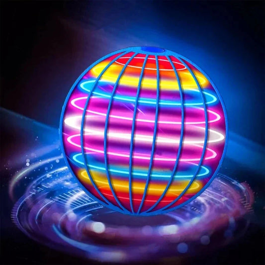 Flying Boomerang UFO Spinner – Hand-Controlled 360° LED Hover Ball