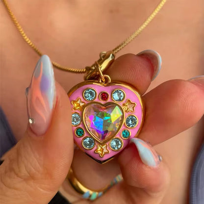 Crystal Locket Necklace