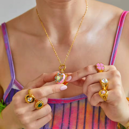 Crystal Locket Necklace