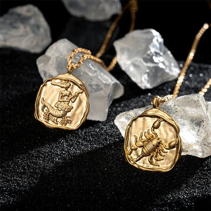 Artisan Zodiac Medallion Necklace