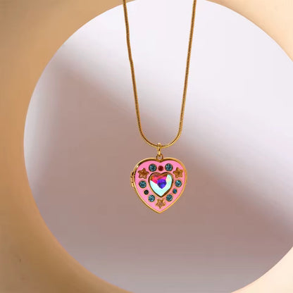 Crystal Locket Necklace