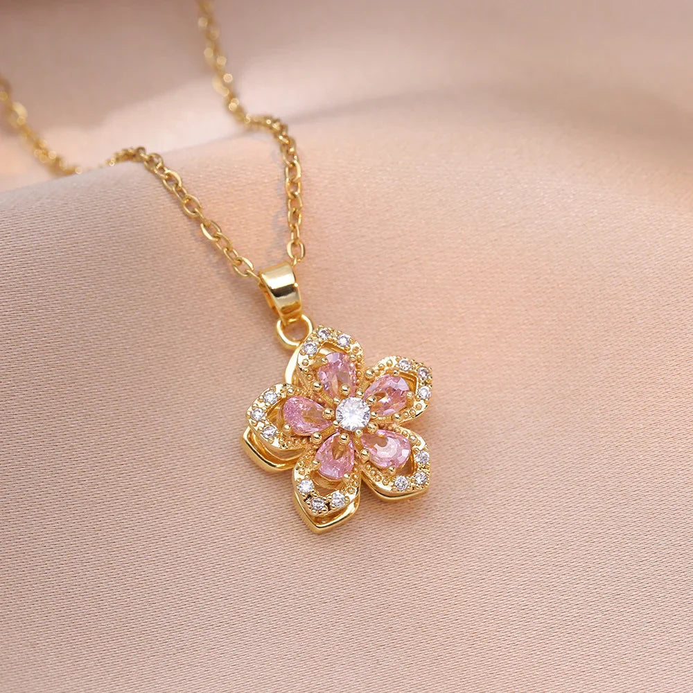 "Petals in Motion" Necklace
