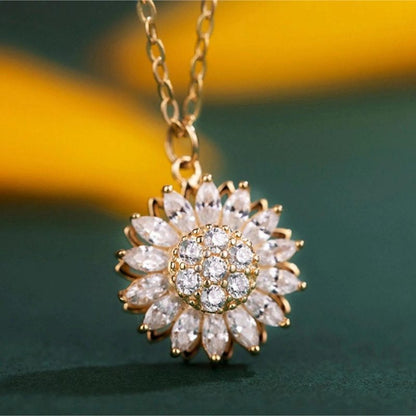 Spinning Sunflower Necklace – A Symbol of Happiness and Growth