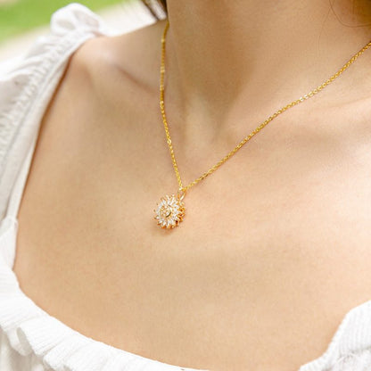Spinning Sunflower Necklace – A Symbol of Happiness and Growth