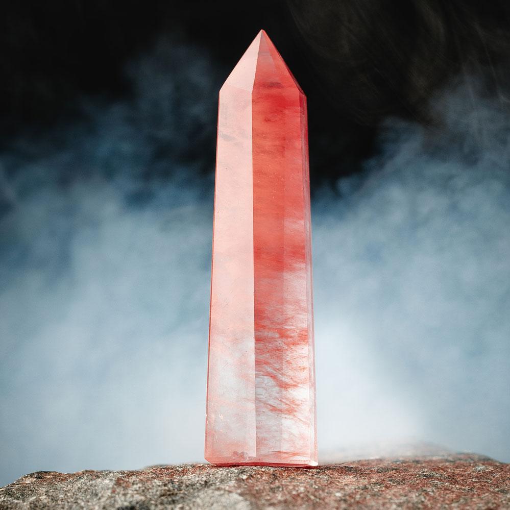 Red Quartz Crystal